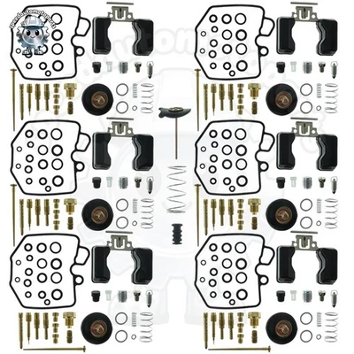 6X Carburetor Repair Rebuild Kit w/Plug for Honda CBX1000 (1979-1982) Foto 1 de 4