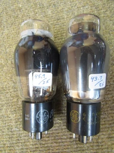 Par emparejado 6L6G GE TV-7B/U probado 45,7, 43,5/25 tubos muy bonitos - Imagen 1 de 5