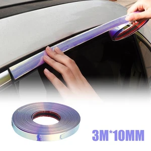 3M*10MM Colorful Chrome Moulding Trim Strip Door Window Edge Guard Accessories - Bild 1 von 12
