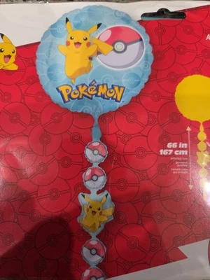 Декоративный воздушный шар Pokemon Pikachu, 66 дюймов — совершенно новый - Изображение 1 из 3