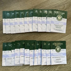 L'OCCITANE Sample 12 sets of Shampoo & Conditioner Gentle & Balance .20 Fl Oz - Picture 1 of 6