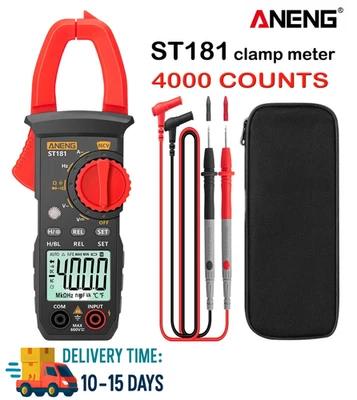 Digital Multimeter Tester AC DC Volt Ohm Amp Clamp Meter Auto Range LCD Handheld - Image 1 of 4