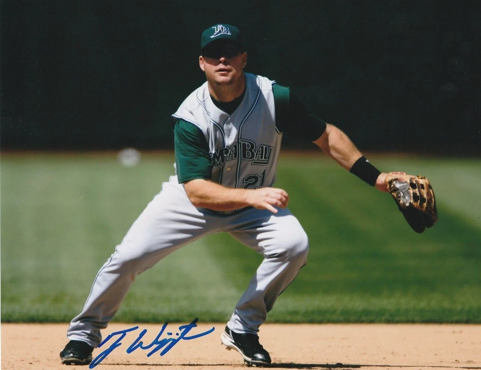 TY WIGGINTON  TAMPA RAYS   ACTION SIGNED 8x10 - Image 1 of 1