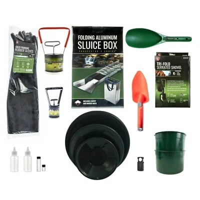 Ultimate Gold Miner's Kit +SLUICEBOX - Prospector's Kit | Great Gold Gift Idea - Image 1 of 4
