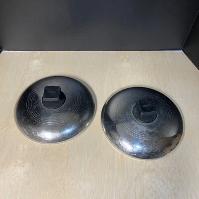 2 tapas de acero inoxidable de repuesto vintage Rena Ware de 8" solo EE. UU. Foto 1 de 4