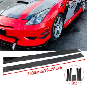 For Toyota Celica GTS T23 Carbon Side Skirts Rocker Panel Extension Splitter Lip - Picture 1 of 10