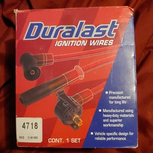 GM 3.8L Series II 2 Spark Plug Wires Duralast 4718 Chevy, Olds, Pontiac, Buick - Picture 1 of 2