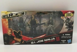 G.I. JOE RETALIATION NINJA DOJO SET 3-PACK BEACHHEAD ROADBLOCK KAMAKURA - Picture 1 of 9