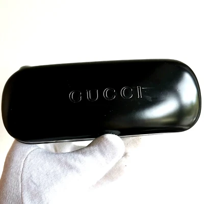 fodero occhiali da sole GUCCI sunglasses custodia case astuccio anni 90 nero  - Imagen 1 de 4