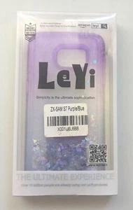LeYi Glitter Mobile Phone Case for Samsung Galaxy S7 Purple/Blue - Photo 1 sur 2