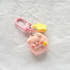 Three Dimensional Pink Pig Keychain Pendant Cute Animals Star Buckle Keychain Pe