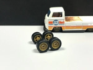 R265 Matchbox 1/64 Set Real riders # Lace Bronze Wire ,10mm Short Rubber wheels - Picture 1 of 5