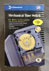 Intermatic T101 Mechanische Zeitschaltuhr 24 Stunden Zifferblatt Timer für Pool Garten 120V - Bild 1 von 19