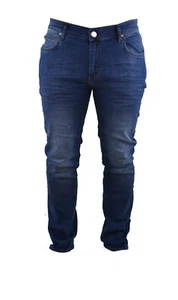 Versace Jeans 31 34 Stretch Mid Blue Comfort Stretch Slim Fit Metal VJ Logo - Picture 1 of 6