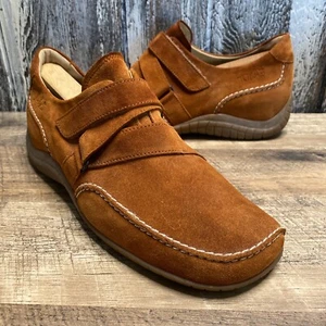 Gabor Jollys Womens Brown Suede Hook & Loop Slip On Comfort Shoe Sz EU 40 US 10 - Picture 1 of 10