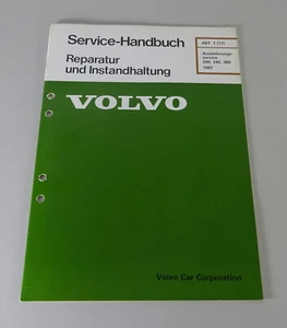 Manual De Taller / Servicio Volvo 240 / 340 / 360 Servicio De Entrega 1987 - Imagen 1 de 1