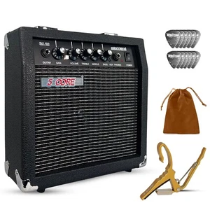 5 Core Guitar Amp 20W Electric Portable Mini Amplifier w Built in 6.5" Speaker - Picture 1 of 11