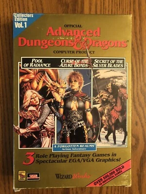 AD&D Collector's Edition 1: IBM SSI 3 1/2 Inch 3 Forgotten Realms Games & CLUES! - Image 1 of 4