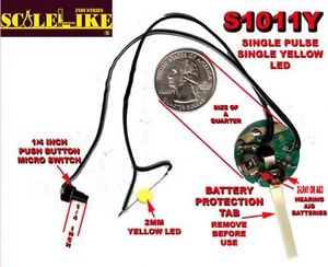SCALELIKE S1011Y HELLGELBES STROBOSKOPLICHT STOLZ GEBAUT IN AMERIKA NEU IM KARTON - Bild 1 von 1