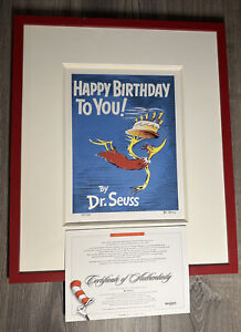 Dr. Seuss THEODOR GEISEL "Happy Birthday to You"  Lithograph W/ COA /2500 - RARE