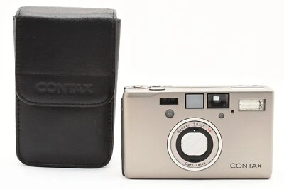 Doppelte Zähne [Top neuwertig mit Etui] Contax T3 titansilber analoge Kleinbildkamera JAPAN - Bild 1 von 4
