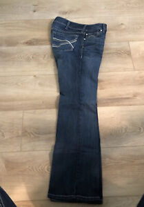 Ariat Women’s R.E.A.L Denim Jeans Blue Size 33L Mid Rise Boot Cut