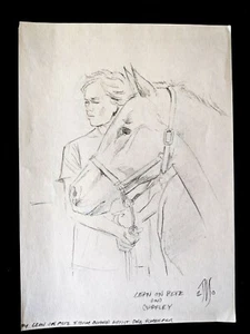 Charlie LEAN ON PETE firmato DAN SCHAEFER disegnato a mano convenzione art 8,5"x 11" - Foto 1 di 4