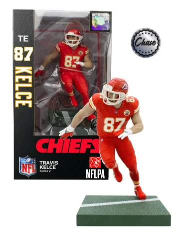 Travis Kelce (Kansas City Chiefs) CHASE Imports Dragon NFL 6" Figure Series 2 Cover
