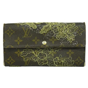 Louis Vuitton Sarah M95389 Monograma Abrigo Lona Larga Cartera Marrón - Imagen 1 de 10