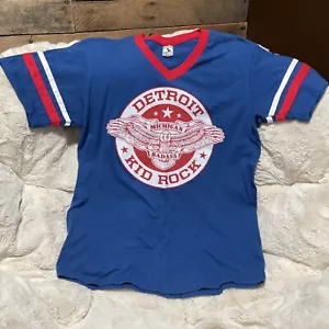 Camiseta deportiva Kid Rock Detroit Badass concierto azul T- con rojo - L Augusta - Imagen 1 de 12
