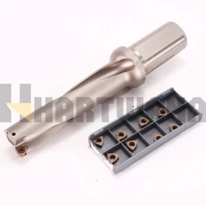 U Drill C32-4D28-115WC05 Indexable Carbide Drill 28mm Drill Insert WCMX050308 - Picture 1 of 16