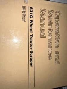 CAT CATERPILLAR 631G Wheel Tractor Scraper Operation and Maintenance Manual - Picture 1 of 2