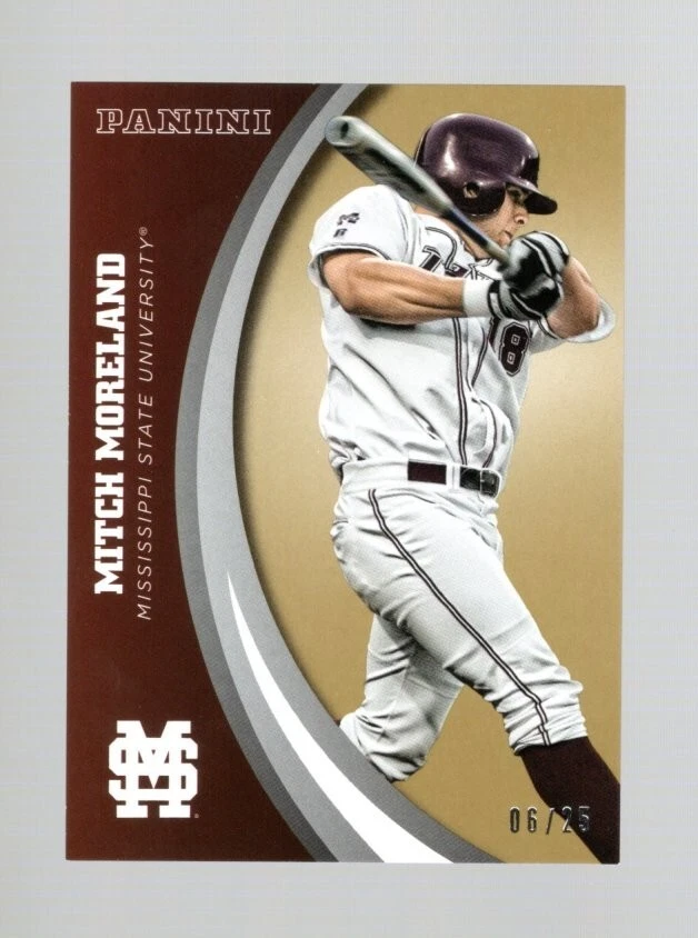 MISSISSIPPI STATE 2016 PANINI MITCH MORELAND #34 GOLD 06/25 - Image 1 of 4