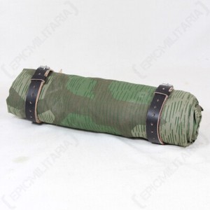 Original German WWII Zeltbahn Tent Quarter & Poncho In Splinter Camouf – International Military Antiques - Foto 7