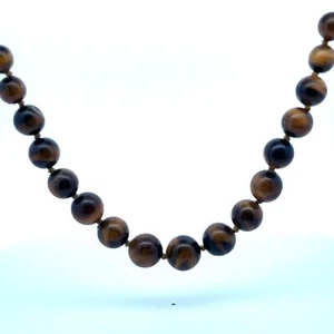Tiger Eye Graduated Bead 19” Necklace - 2.2g - Picture 1 of 5