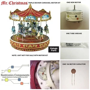 Mr Christmas Triple Decker Carousel REPLACEMENT PART - MOTOR KIT - Picture 1 of 3