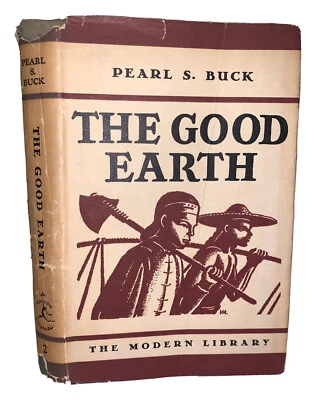 PEARL S. BUCK, THE GOOD EARTH, THE MODERN LIBRARY #2, FIRST EDITION IN DJ, 1934 - Image 1 of 4