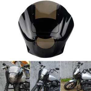 Headlight Fairing w/ Windshield Kit For Harley Softail FXBB FXLR FXST Sportster - Picture 1 of 9