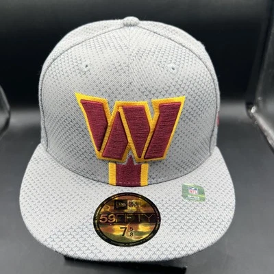 Sombrero ajustado New Era gris Washington Commanders 2024 lateral 59FIFTY para hombre 7-5/8 Foto 1 de 4