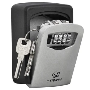 TTRWIN Key Lock Box - Waterproof 4-Digit Combination Lock - Picture 1 of 8