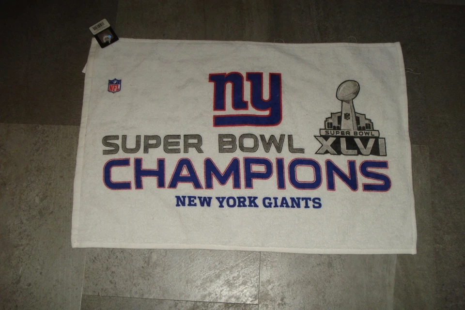 TOALLA SUPERBOWL XLVI NEW YORK GIANTS SUPER BOWL CHAMPIONS Foto 1 de 1
