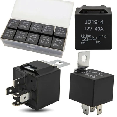 10pc 12v Waterproof 5-Pin Spdt Relay Automotive Relay For Car Boat - Image 1 of 4
