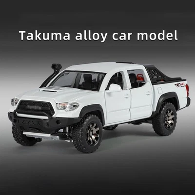 1:32 Tacoma Alloy Pickup Truck Model Diecast Metal Off-Road Vehicle Sound Light - Image 1 of 4