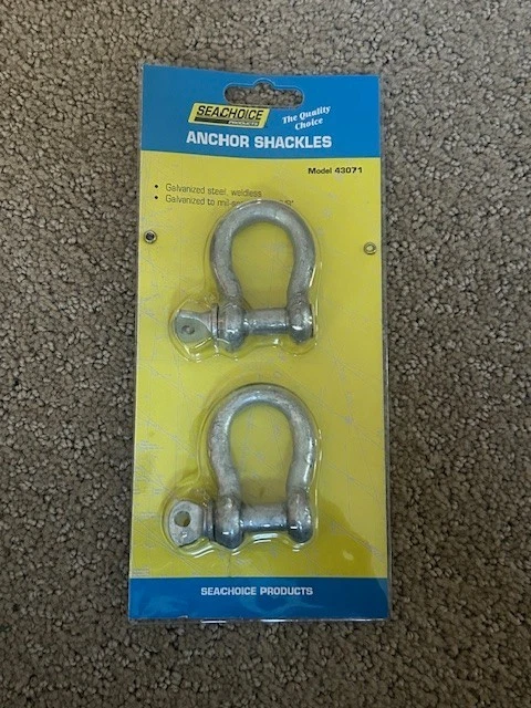 SEACHOICE #43071 GALVANIZED ANCHOR SHACKLE. - Image 1 of 1