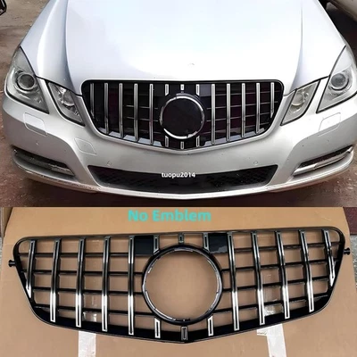 For Mercedes E-Class W212 E350/ E400/ E550 Front Grille Grill W/Chrome 2010-2013 - Image 1 of 4