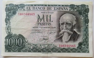 Spanien 1000 Pesetas 1971 gebraucht 127790 - Picture 1 of 2