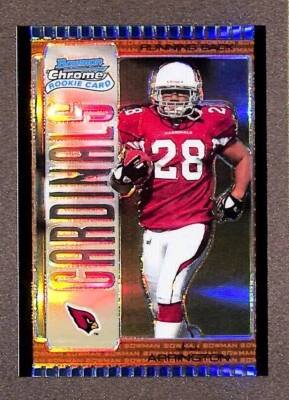 2005 Bowman Chrome #119 J.J. Arrington Blue Refractor /150 Rookie RC Cardinals - Image 1 of 3