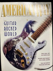 Revista a vuelo American Airlines American Way HULY 1993 FENDER STRATOCASTER - Imagen 1 de 7