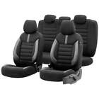 Premium Car Seat Covers Package, Black Blue For Toyota HARRIER 1993-1998