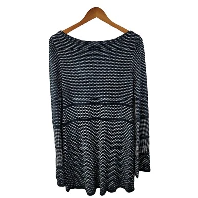 Белый дом черный рынок размер маленький свитер WHBM длинная туника металлическая нить - Изображение 1 из 4